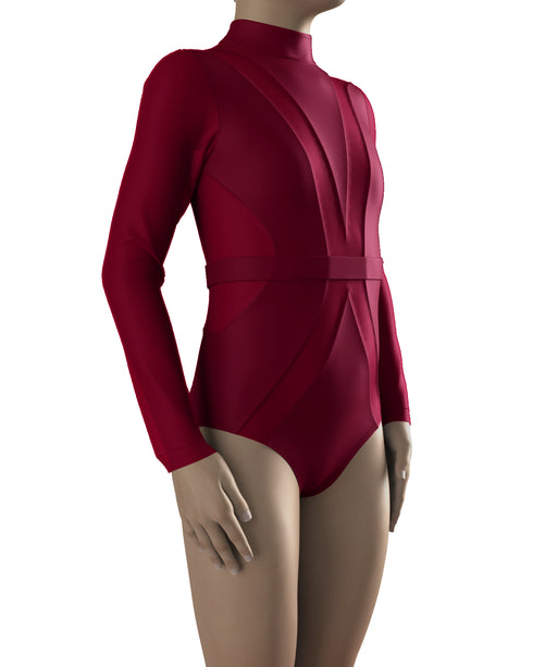 LARA Leotard Base - Ruby Red